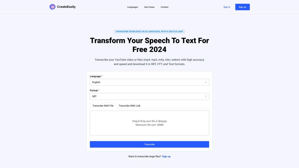 CreateEasily: Free AI Tool for Creators