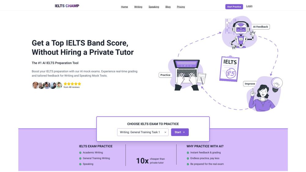 IELTS CHAMP: AI Tool for IELTS Prep