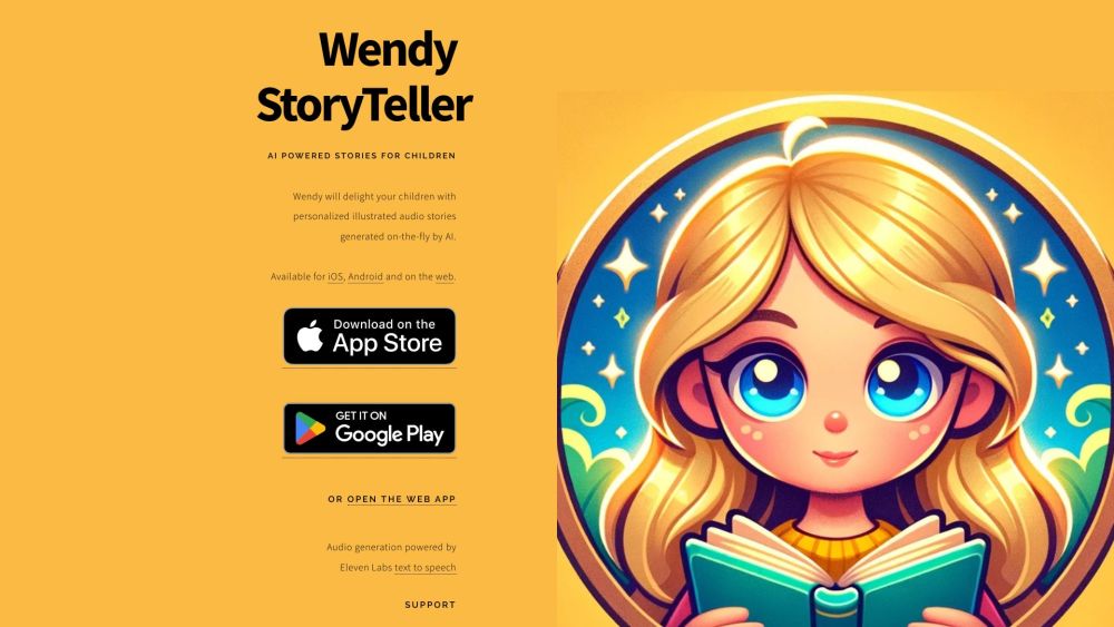 Wendy StoryTeller: AI Tool for Kids' Bedtime Stories