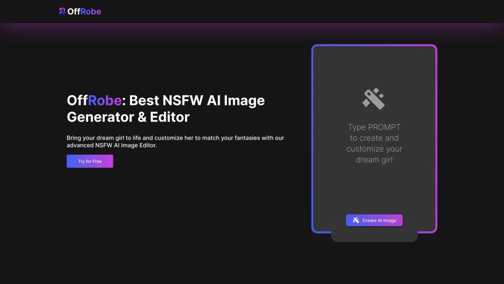 OffRobe: AI Tool for Uncensored Image Generation