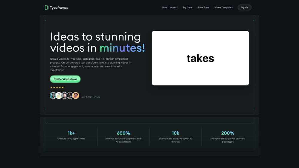 Typeframes: AI Tool for Makers to Create Scroll-Stopping Videos