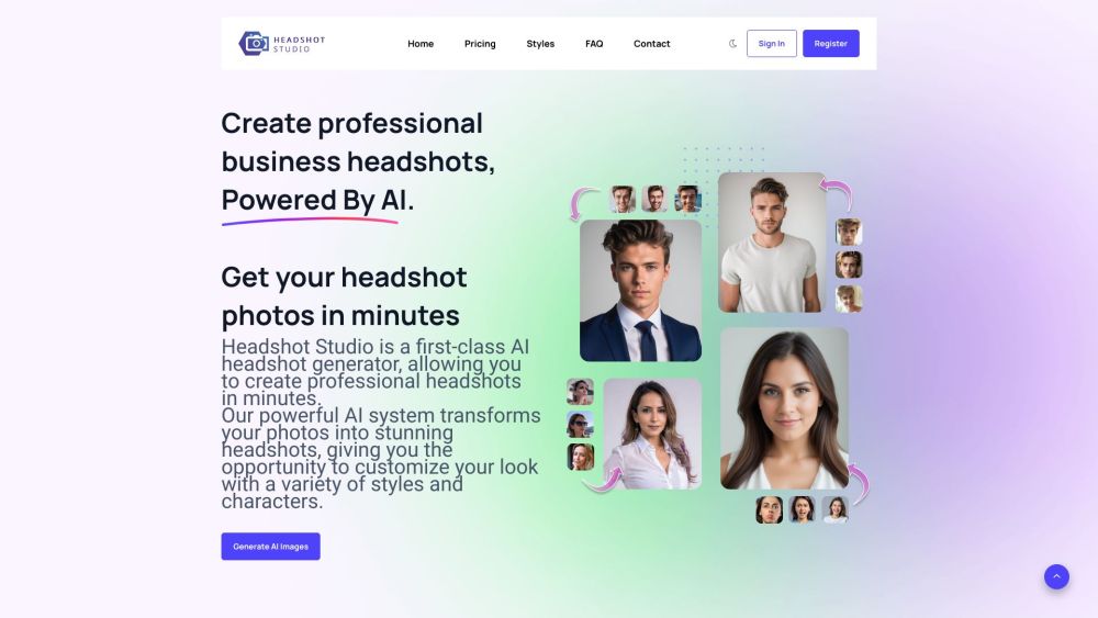 Headshot Studio: AI Tool for Studio Portraits