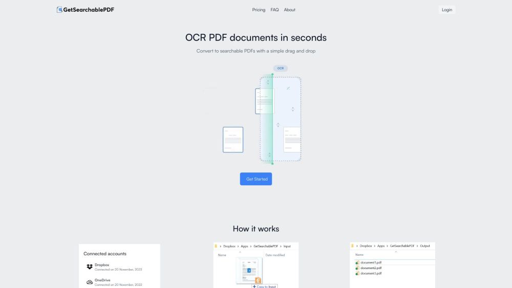 GetSearchablePDF: The Ultimate AI Tool for Bulk OCR