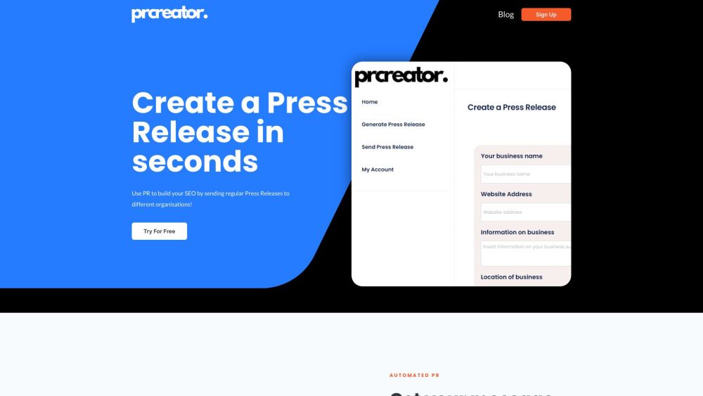 The PR Creator: AI Tool for Custom Press Releases