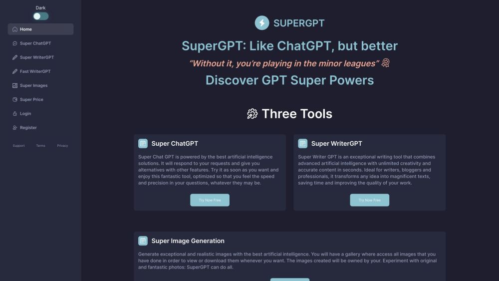 SuperGPT: Best AI Tool for High-Quality Content