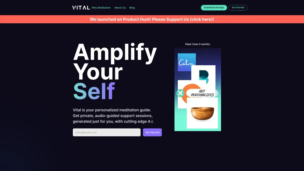 Vital: Personalized AI Tool for Meditation