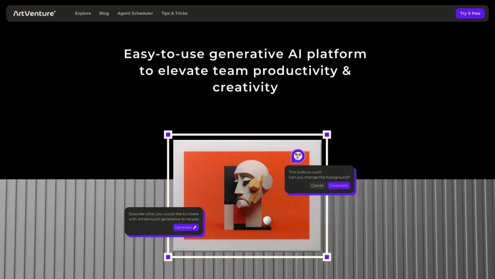 ArtVenture: AI Tool for Collaborative Generative AI