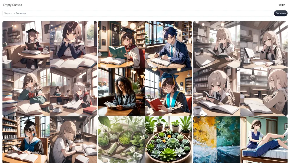 Empty Canvas: AI Tool for Everyone to Create Art