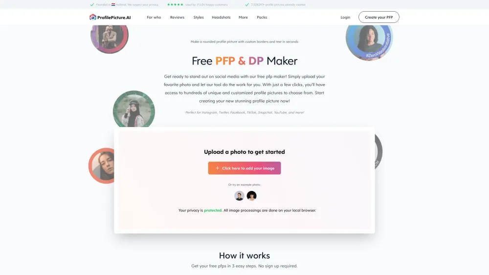 ProfilePicture.AI: Free AI Tool for Perfect DPs