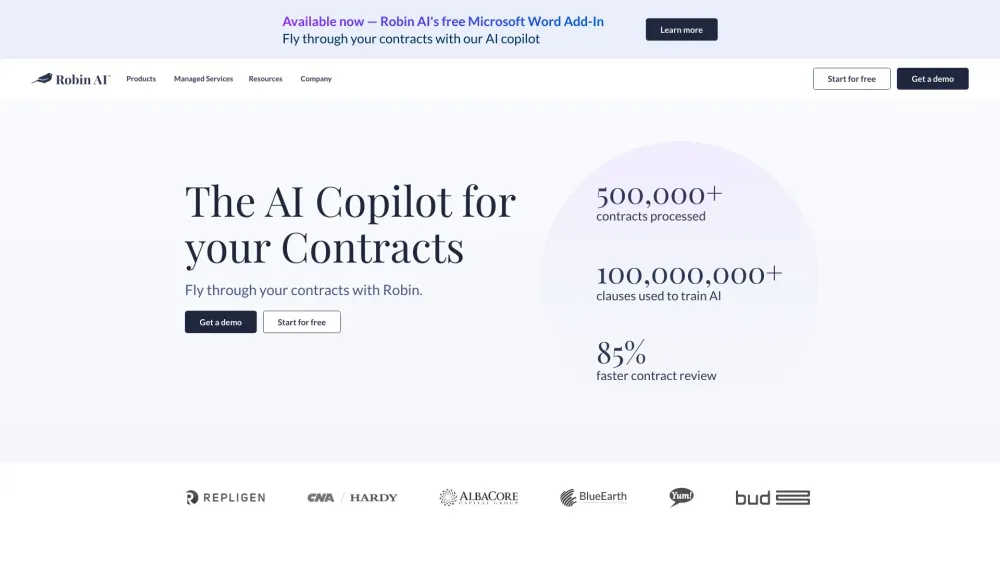 Robin AI: Efficient AI Tool for Contracts