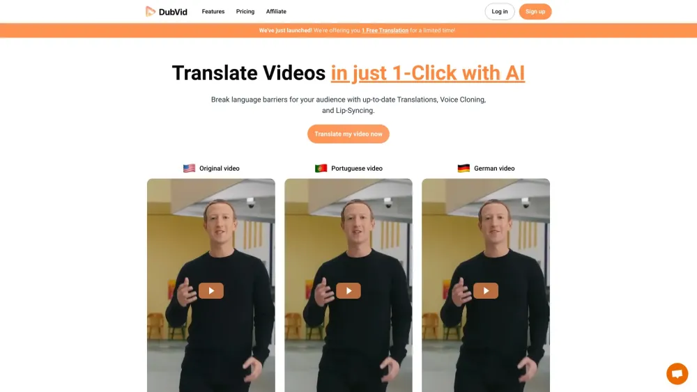 DubVid: AI Tool for Video Translation