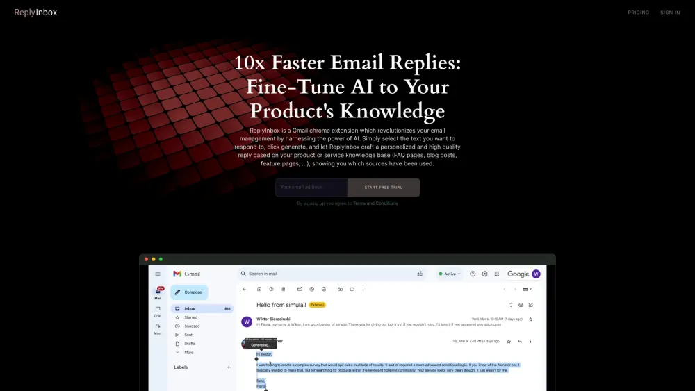 ReplyInbox: AI Tool Automates Email Replies