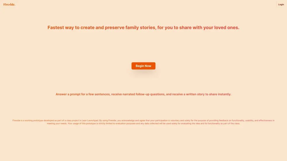 Fireside: AI Tool for Effortless Storytelling
