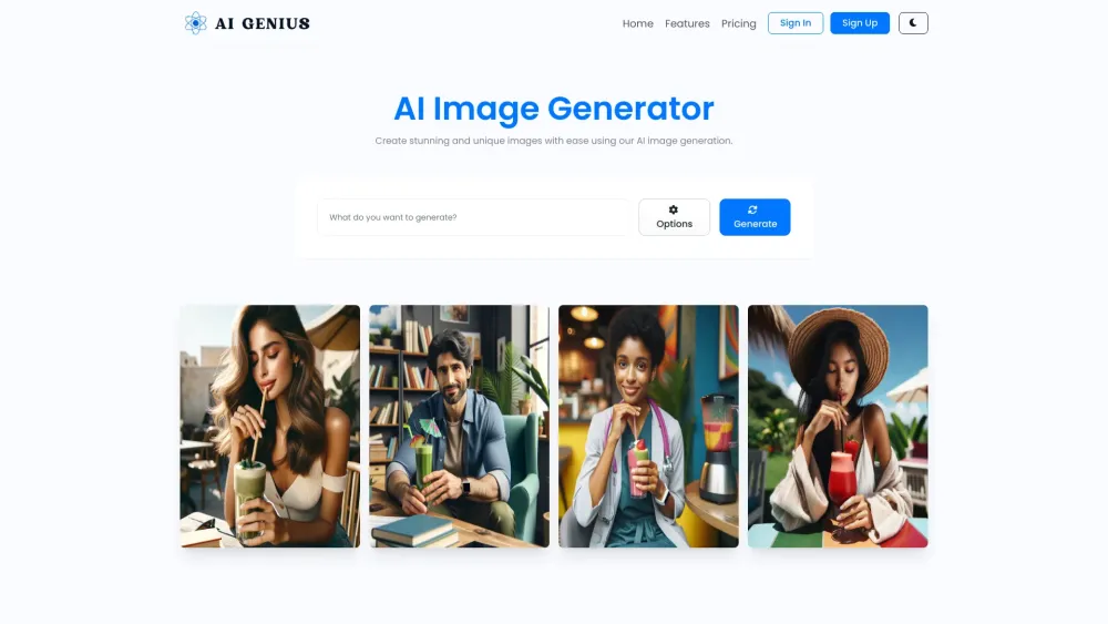 AI Genius: Unique Images with AI Tool & Product Name