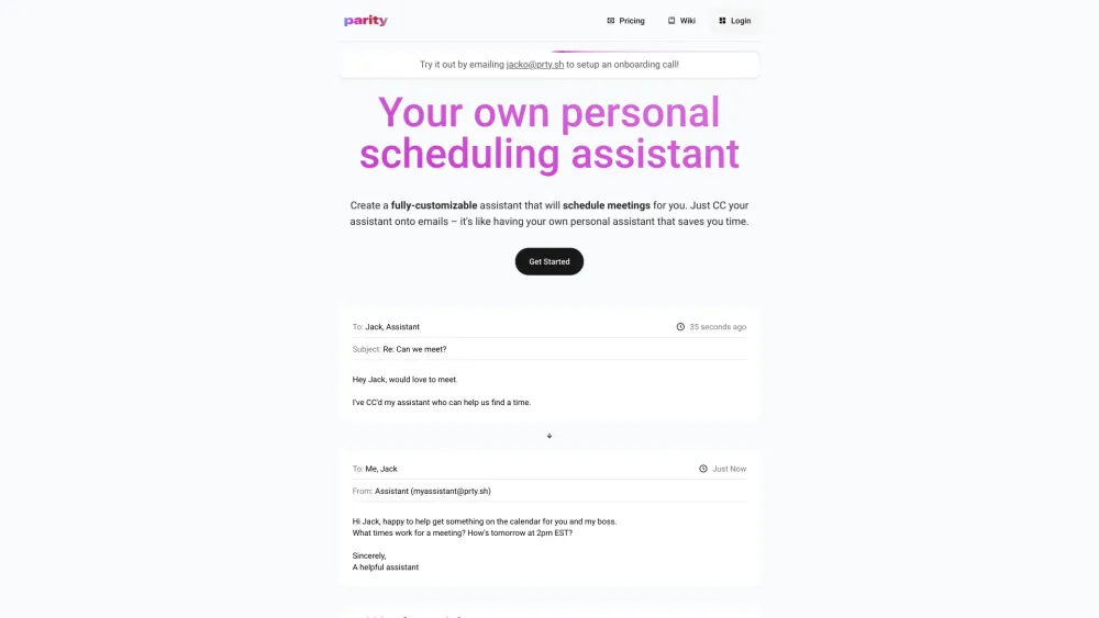 Parity: AI Tool for Smarter Scheduling & Calendar Management