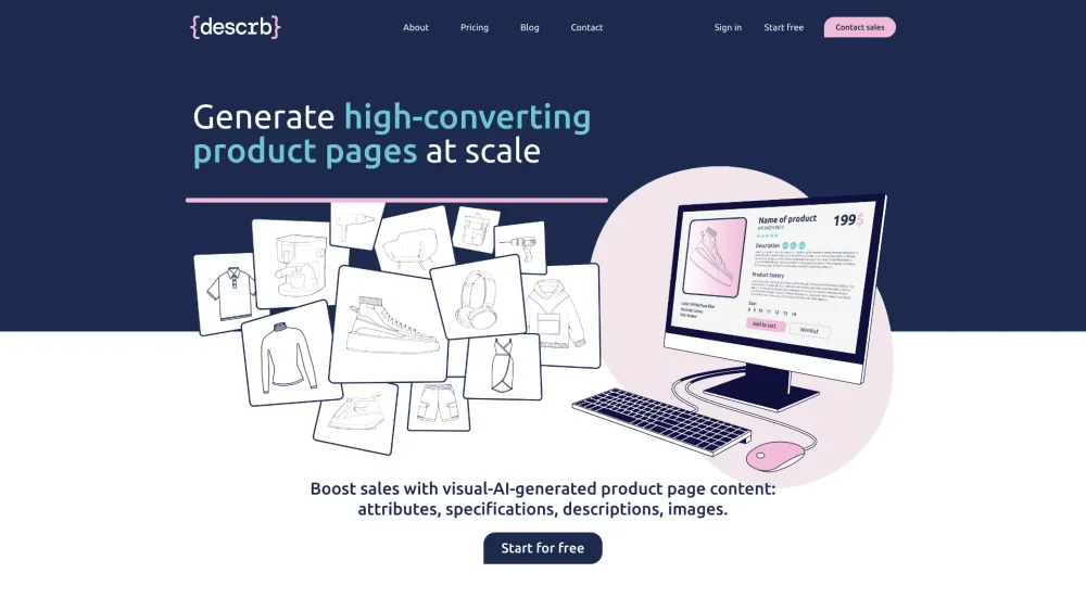 {descrb}: AI Tool for High-Converting E-Commerce Pages