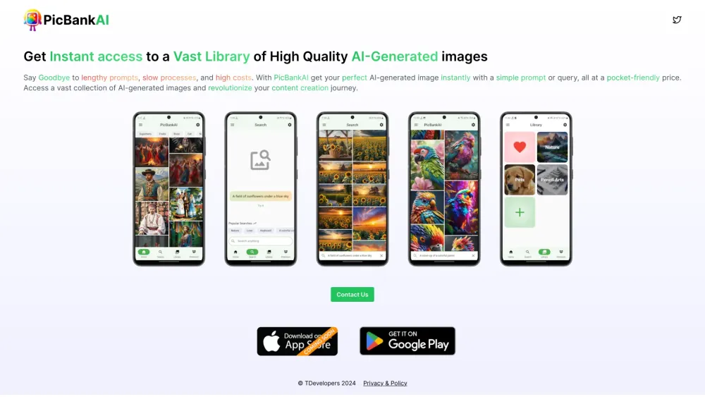 PicBankAI: AI Tool for High-Quality AI-Generated Images