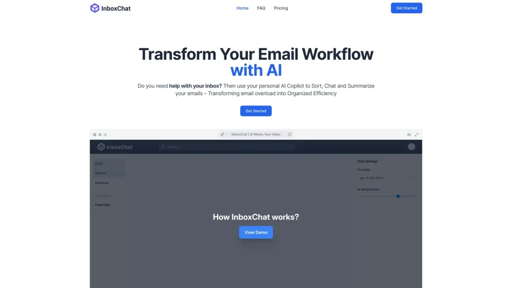 InboxChat.ai: AI Copilot for Organizing Emails