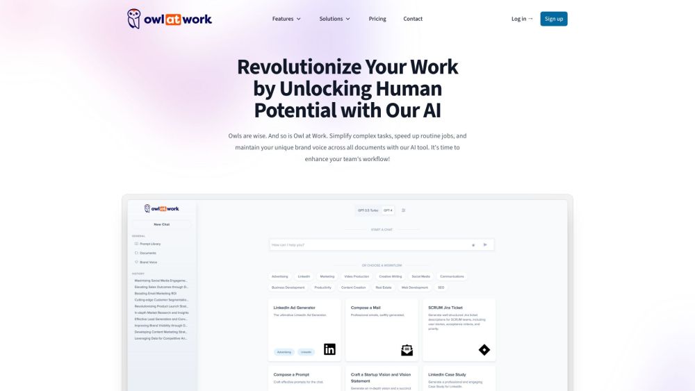 Owl at Work: AI Tool Revolutionizing Workflow