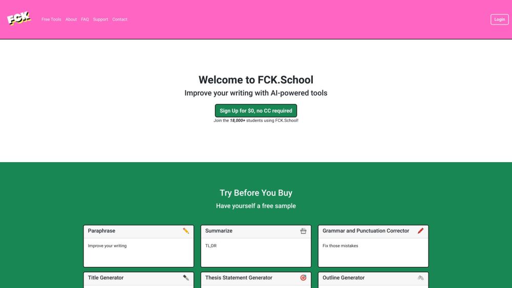 FCK.School: AI Tools for Students