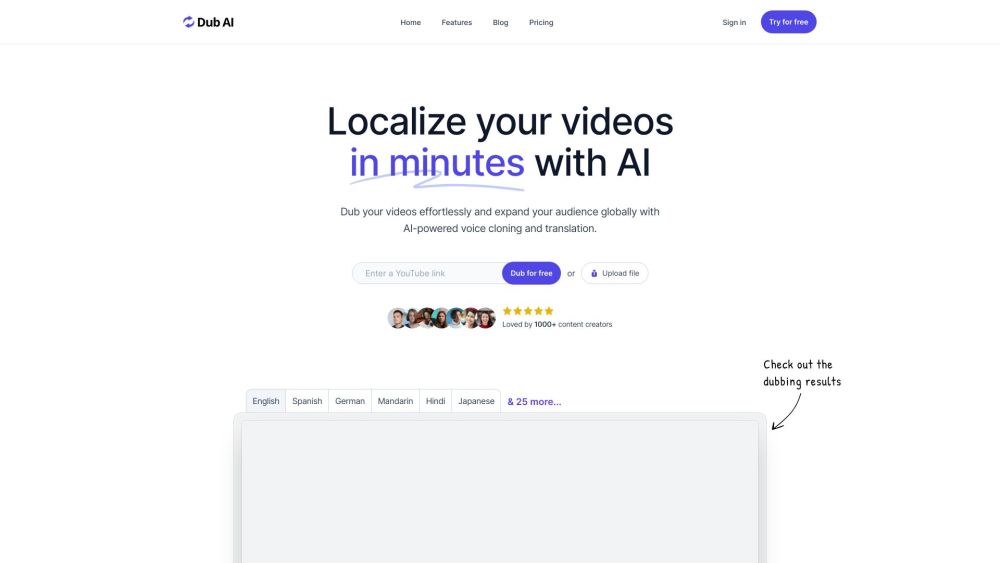 Dub AI: Video Localization Tool