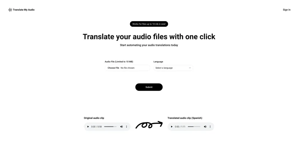 Translate My Audio: Free AI Tool for Audio Translation