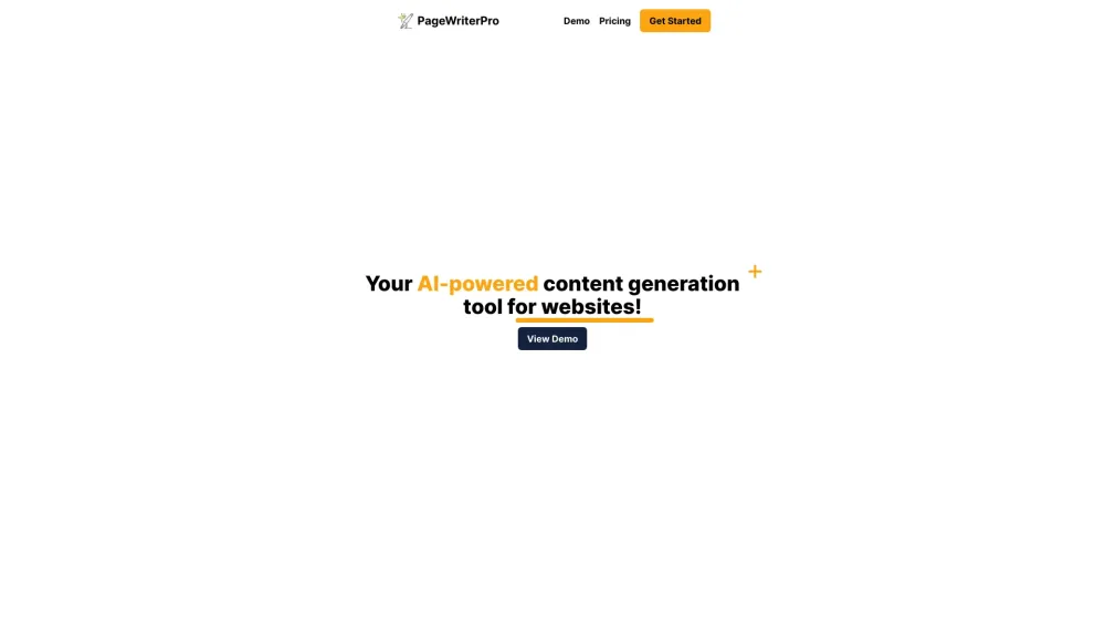 Page Writer Pro: AI Tool for Faster Website Content