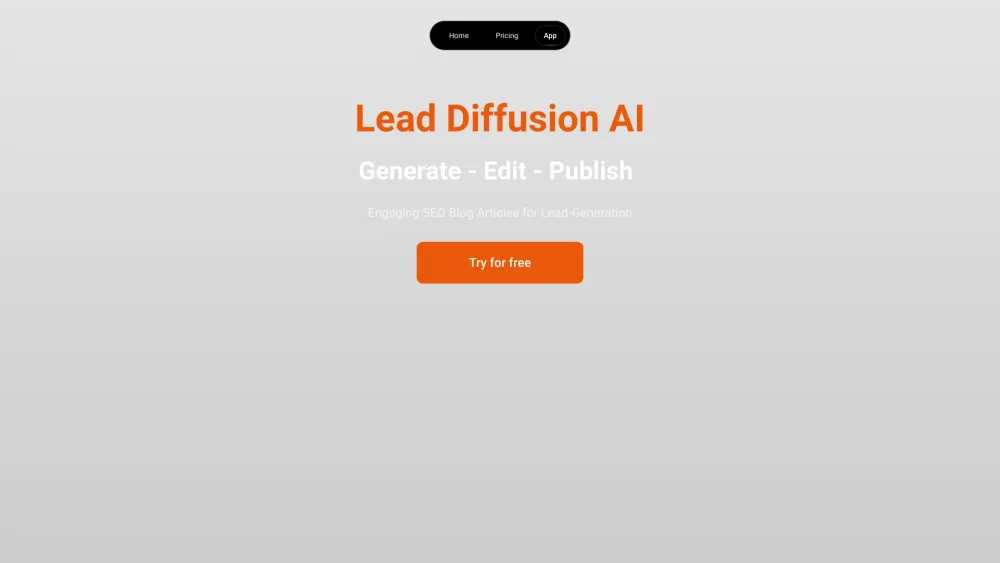 Lead Diffusion AI: AI Tool for SEO Blog Leads