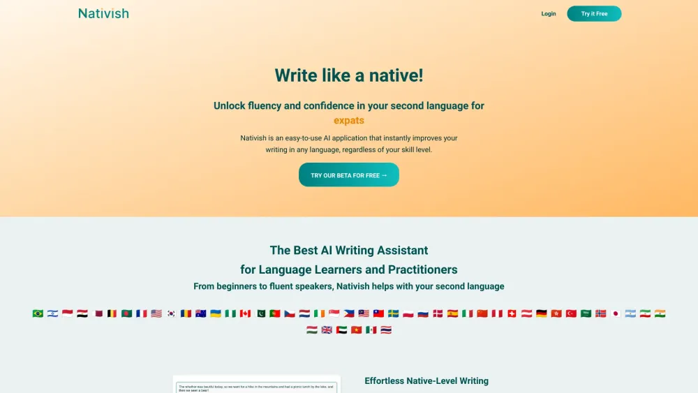 Nativish: AI Tool for Confident Second-Language Writing