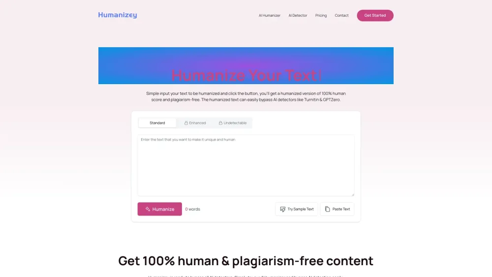 Humanizey: AI tool humanizes text to bypass AI det.