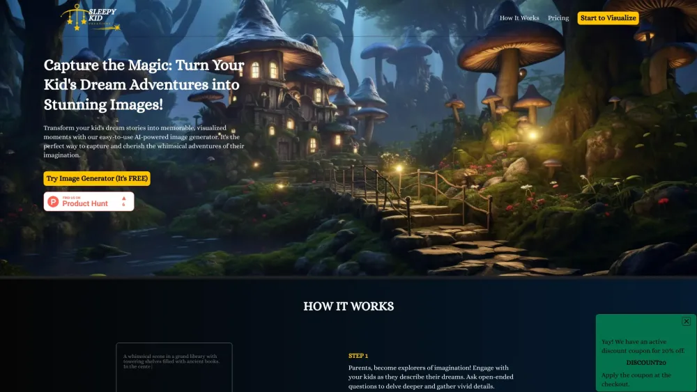 Sleepy Kid Creations: AI Tool for Dream Adventures