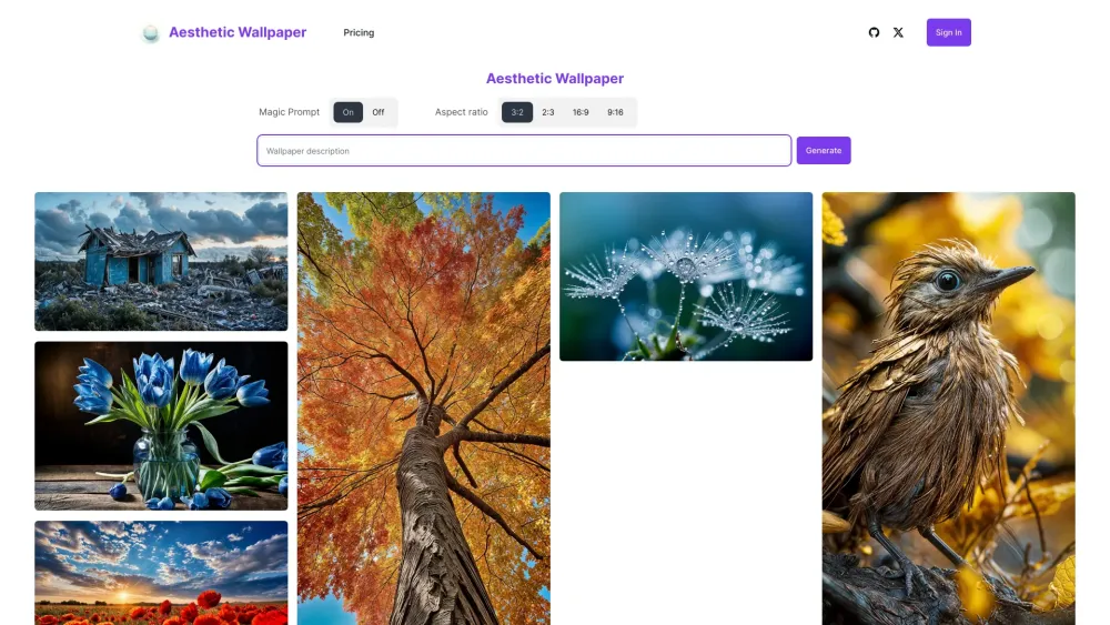Aesthetic Wallpaper AI: Free AI Tool Download