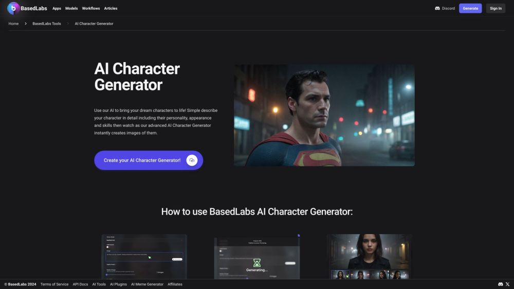 BasedLabs AI Character Generator: Dream Characters AI Tool