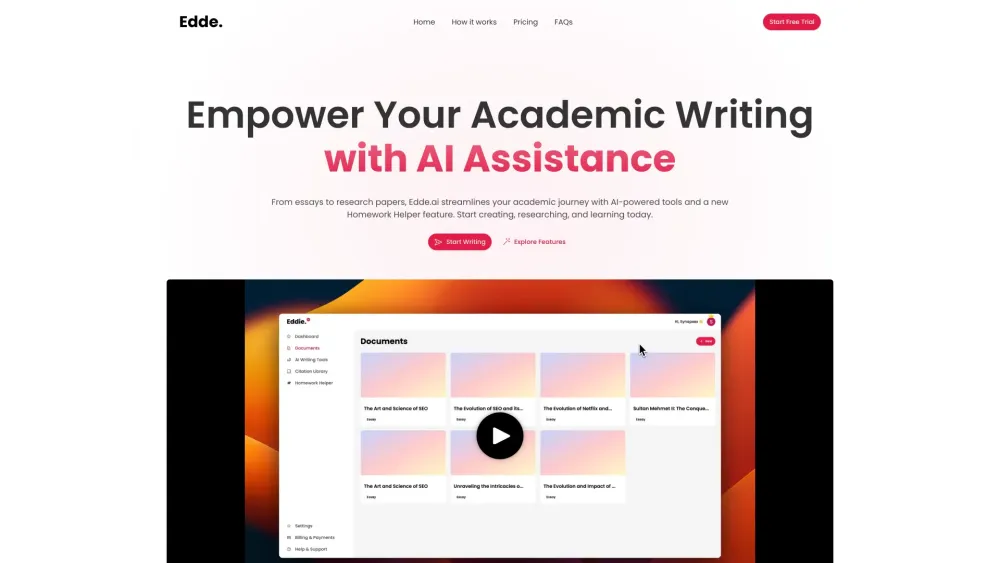 Edde AI: Academic Journey Streamlined with AI Tools