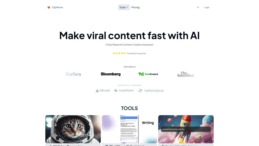 ClipMove AI: All-in-One AI Tool for Content