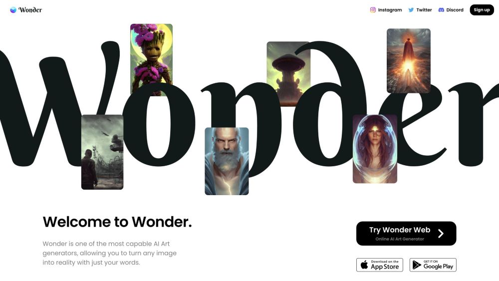 Wonder AI: Create Stunning Digital Art with AI Tool