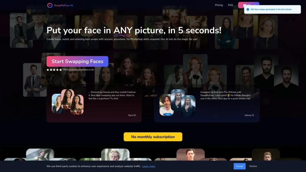 SwapMyFace: AI Tool for Face Swapping