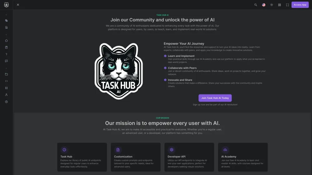 Task Hub AI: Product Name, ai tool tasks