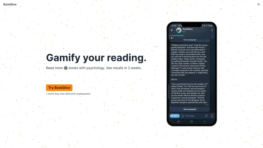 BookSlice: Gamified Book Reader & AI Tool