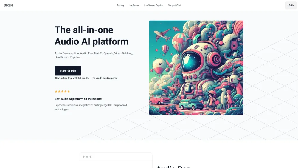 SIREN: All-in-One AI Tool for Audio & Video