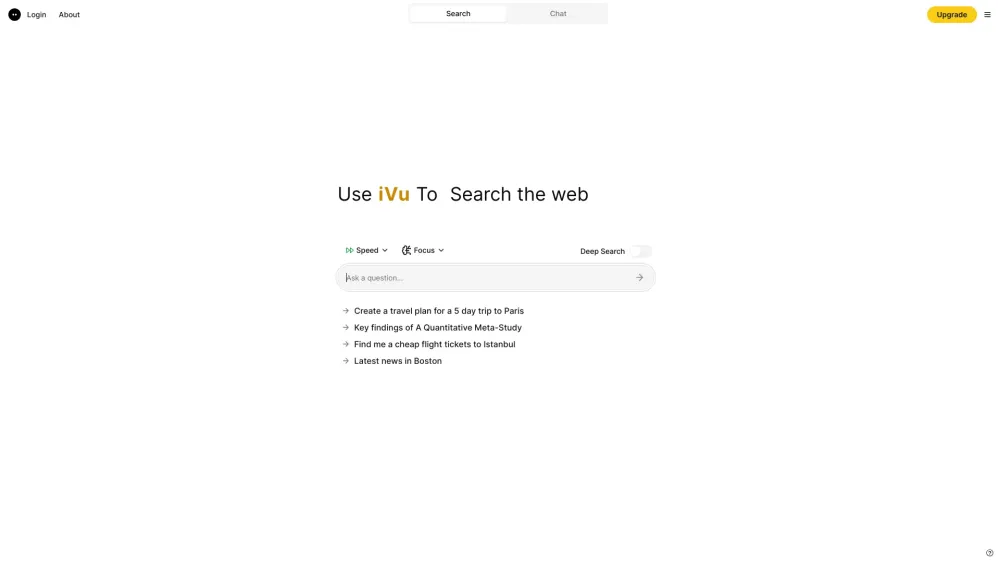 iVu Ai-Powered Conversational Search Engine: Advanced AI Tool