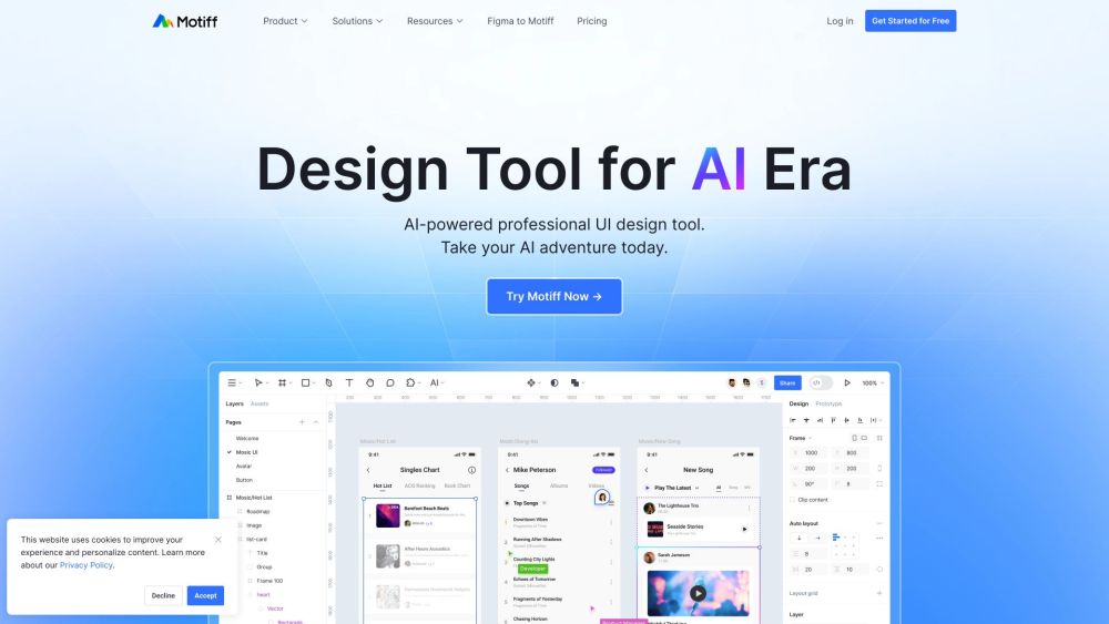 Motiff: AI Tool for Designers & Prototyping