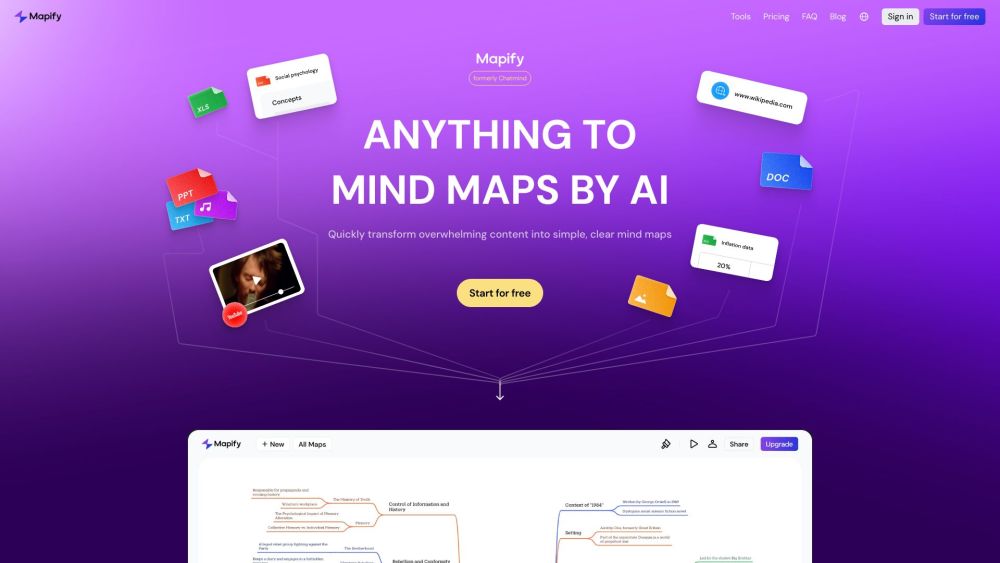 Mapify: AI Tool for Mind Mapping & Brainstorming