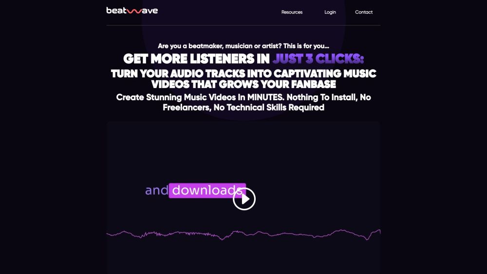 Beatwave: AI Tool for Music Visualizers