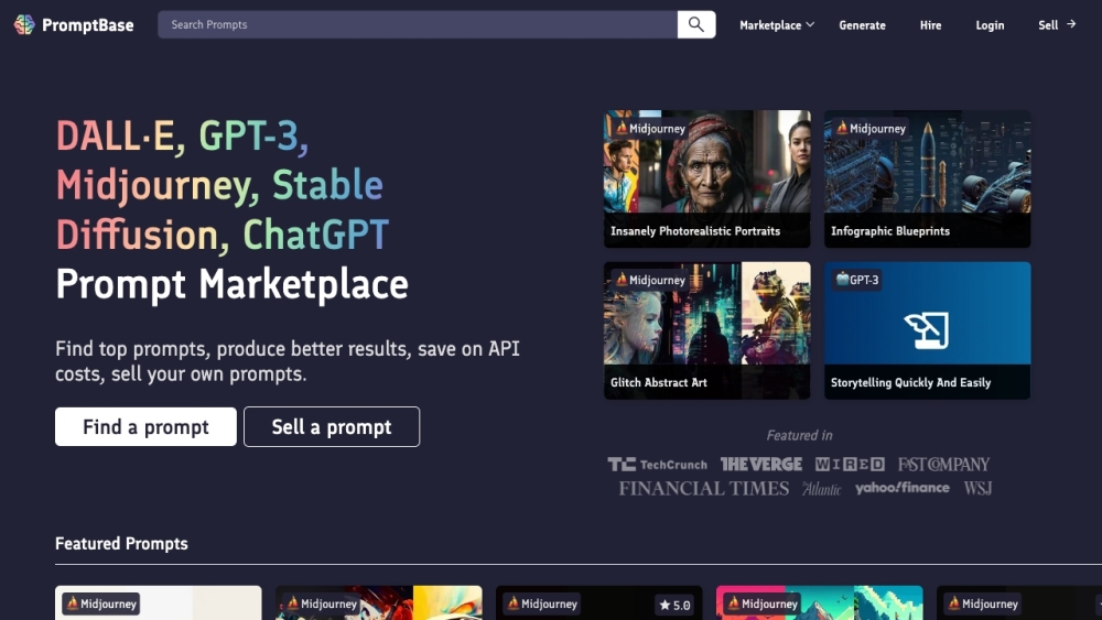 PromptBase: Premier AI Tool Marketplace