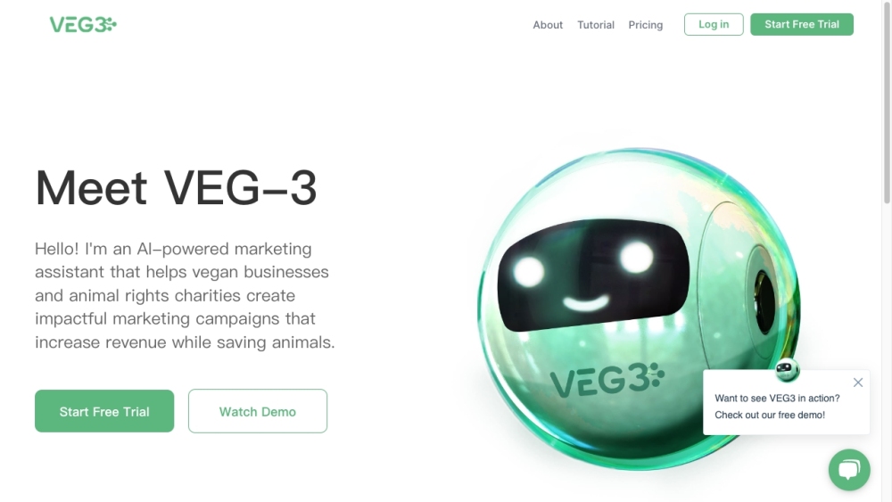 VEG3: AI Tool for Vegan Biz Owners & Charities