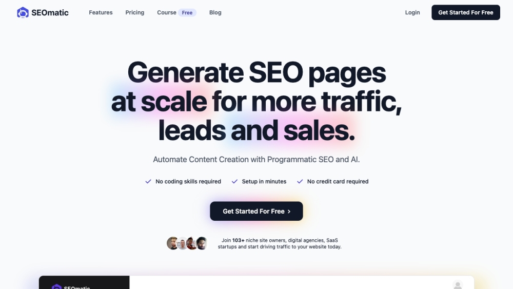 SEOmatic: AI Tool for Programmatic SEO & Content