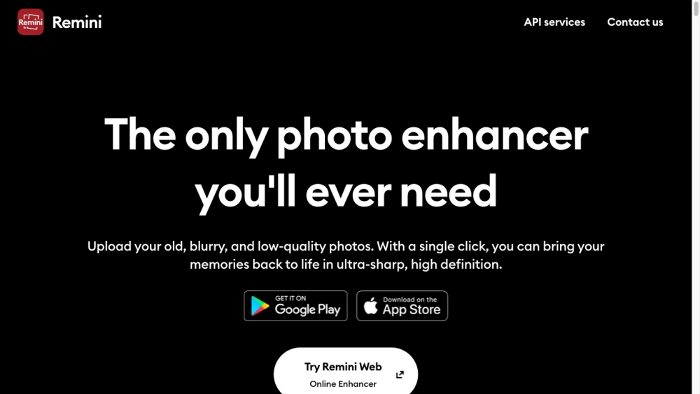 Remini - AI Photo Enhancer: Enhance Low-Quality Visuals