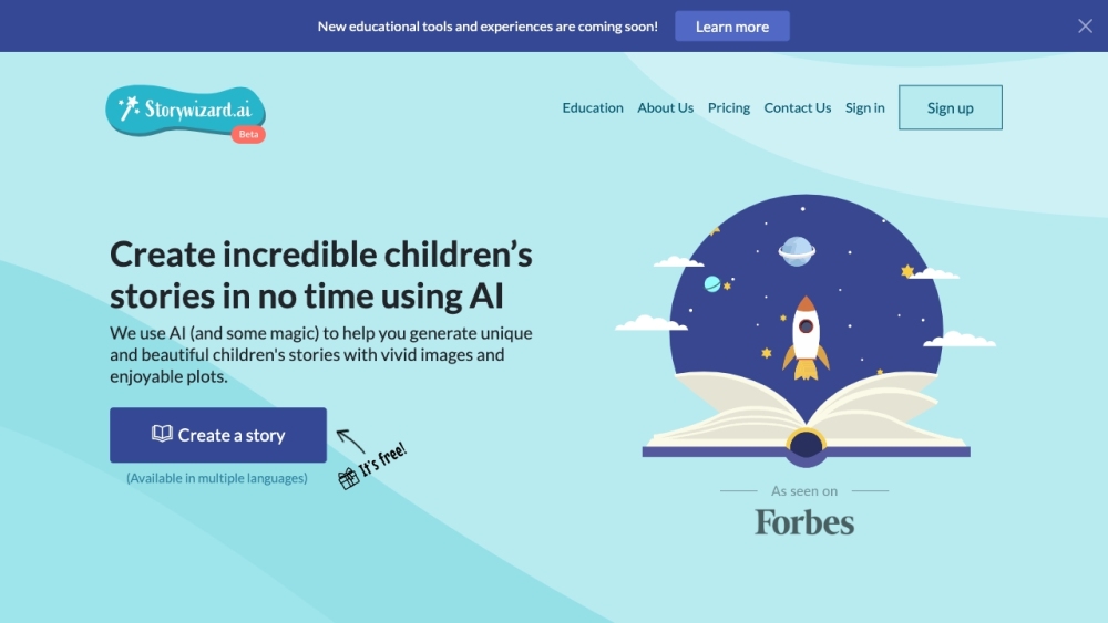 Storywizard.ai: AI Tool for Kids' Learning
