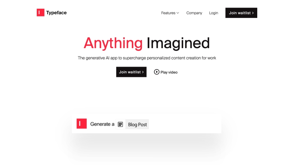 Typeface: AI Tool for Swift Enterprise Content Creation